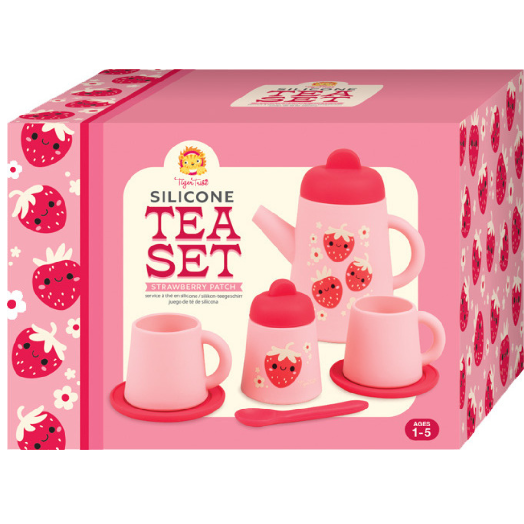 Silicone Tea Set - Strawberry Patch