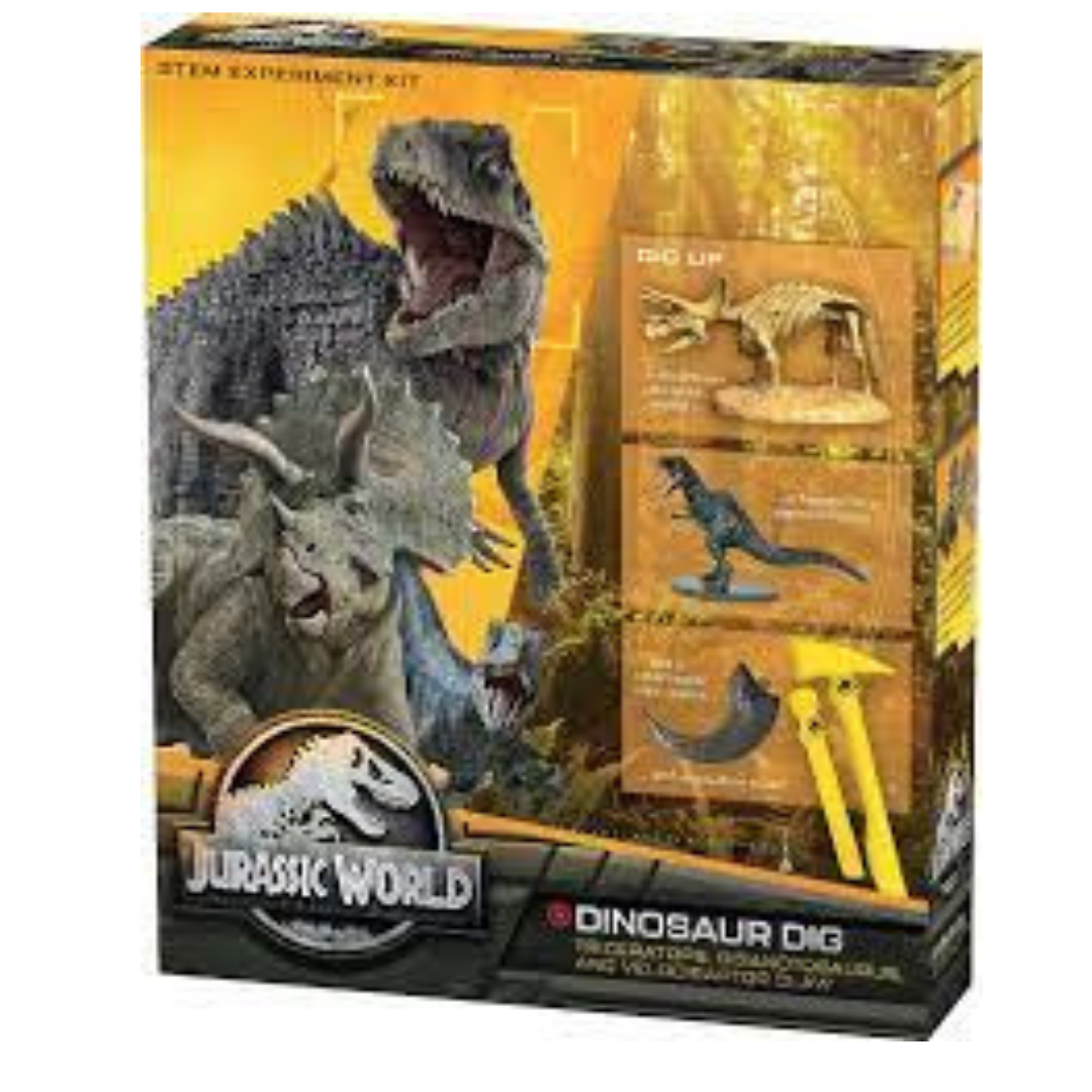 Dinosaur Dig Triceratops, Giganotosaurus & Velociraptor Claw