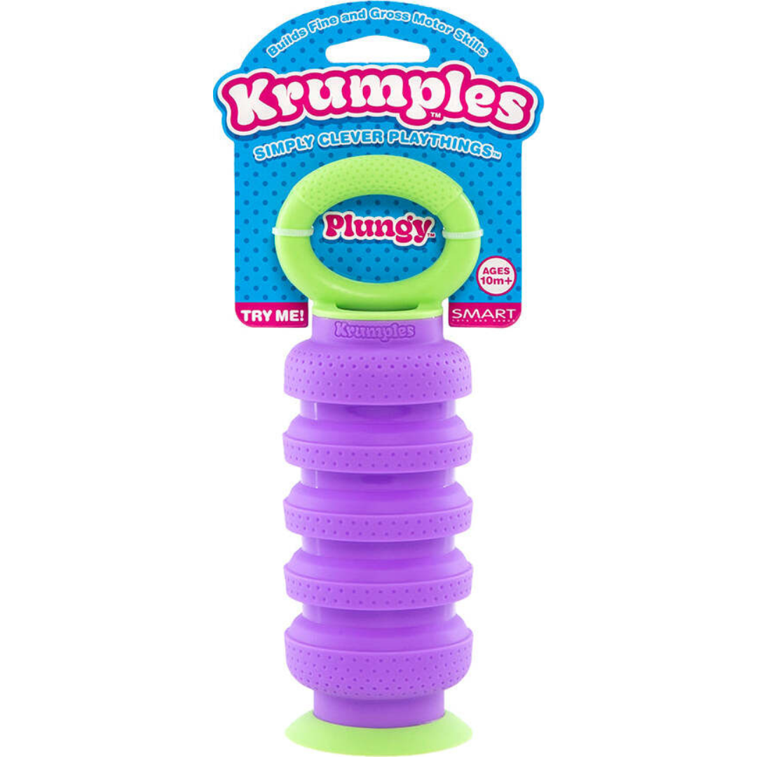 Krumples Plungy fidget toy (Purple)