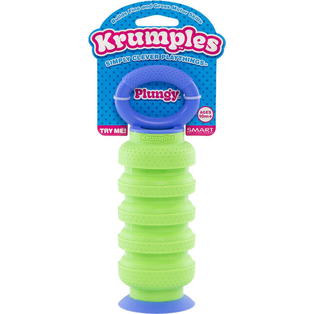 Krumples Plungy fidget toy (Lime)