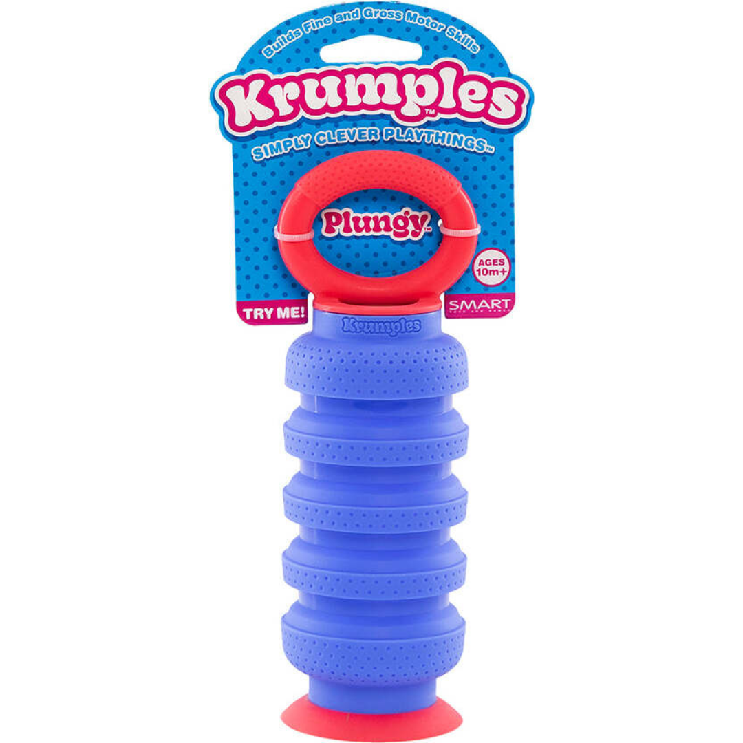 Krumples Plungy fidget toy (Blue)