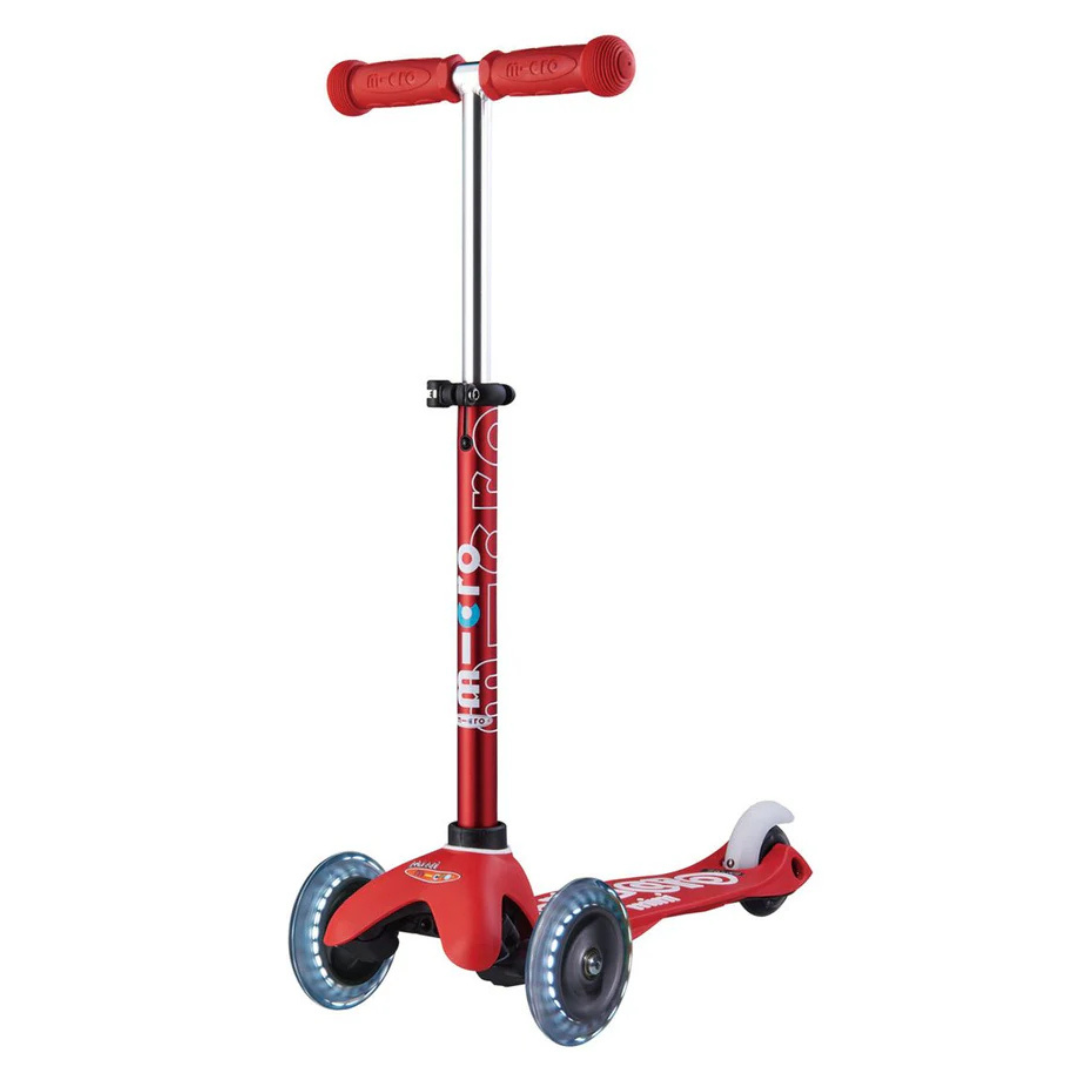 Micro Mini Deluxe LED Scooter Red