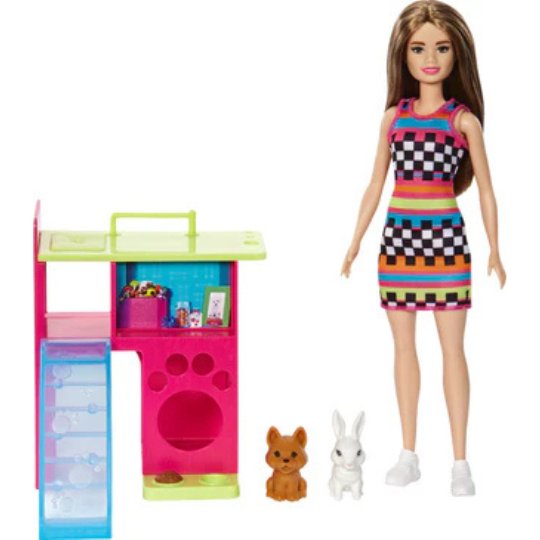 Barbie Doll and Pet Playset