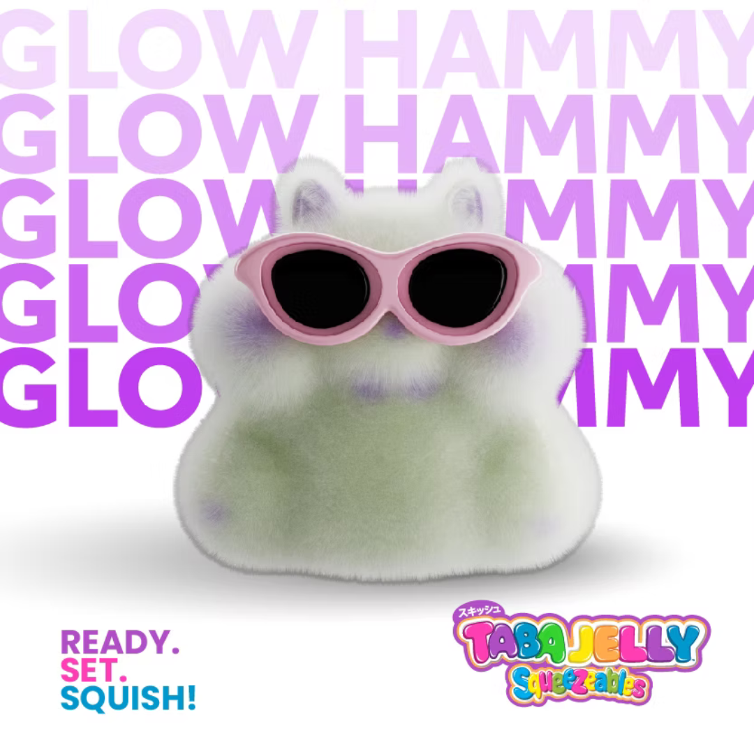 Taba Jelly Squeezeables Just Right Squirrel Glow in the Dark