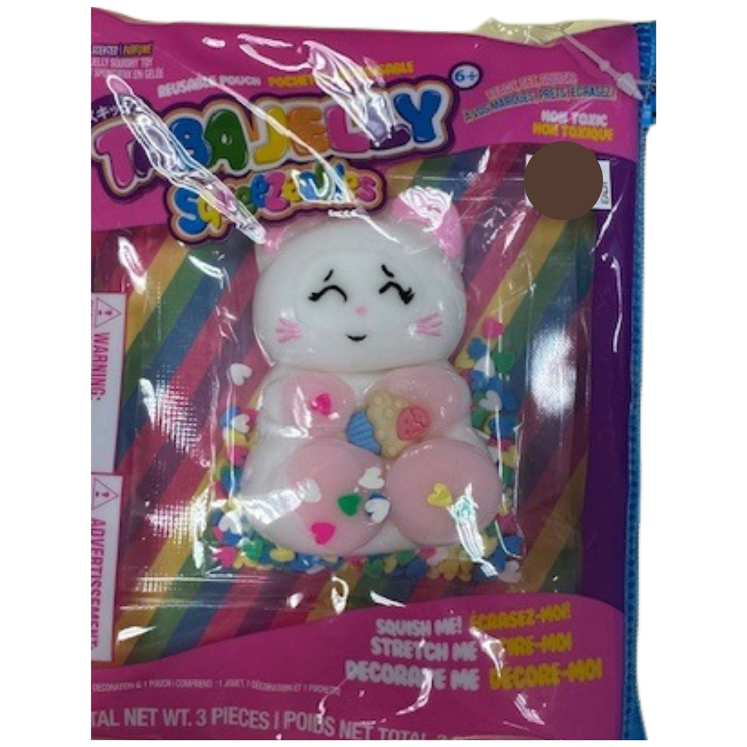 Taba Jelly Squeezeables Just Right White Cat