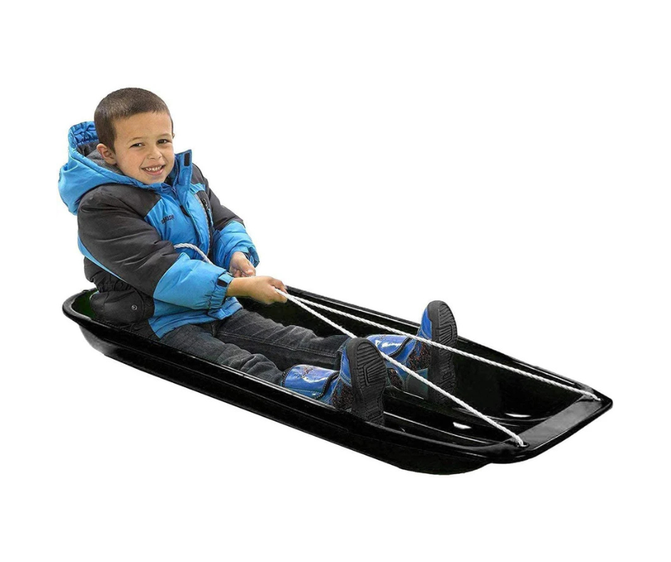 Toboggan Sled Black 48"