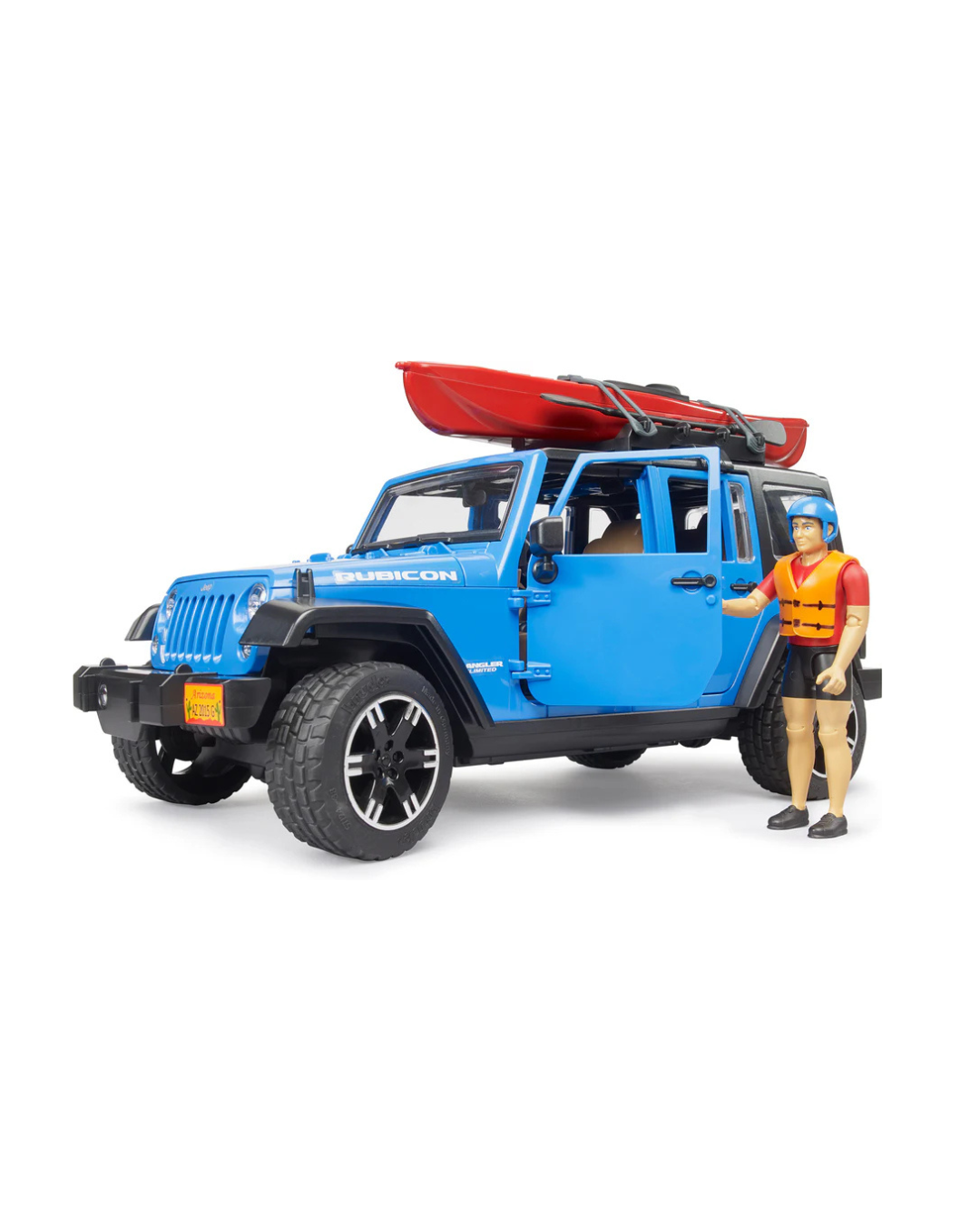 Bruder Jeep Wrangler Rubicon with Kayak & Figure