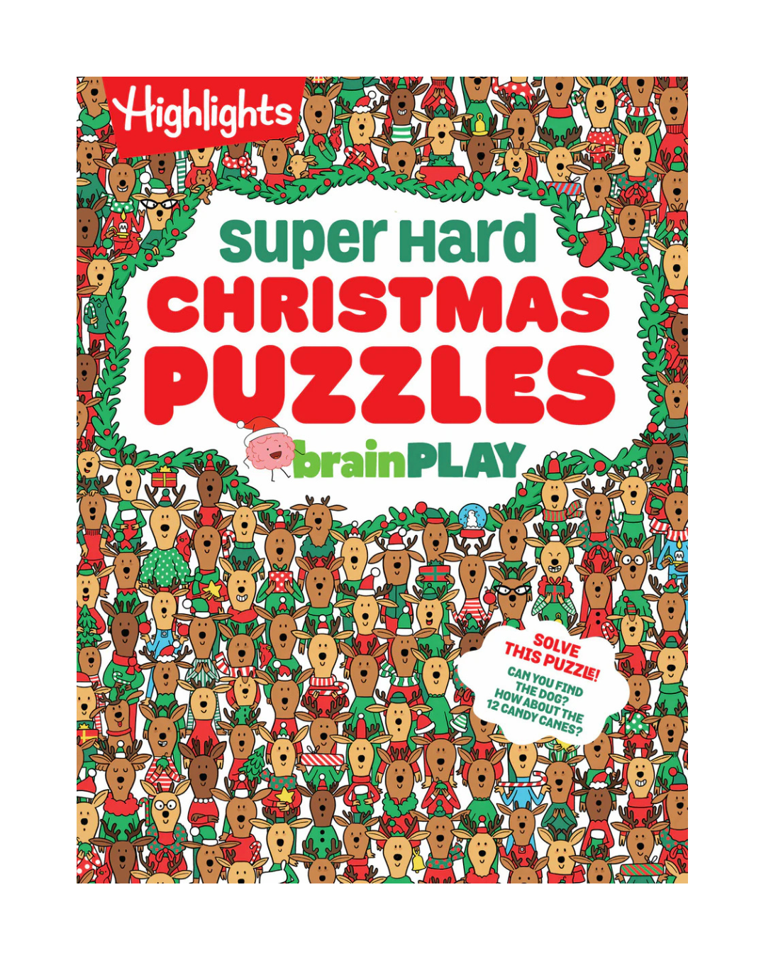 Highlights Super Hard Christmas Puzzles Brain Play