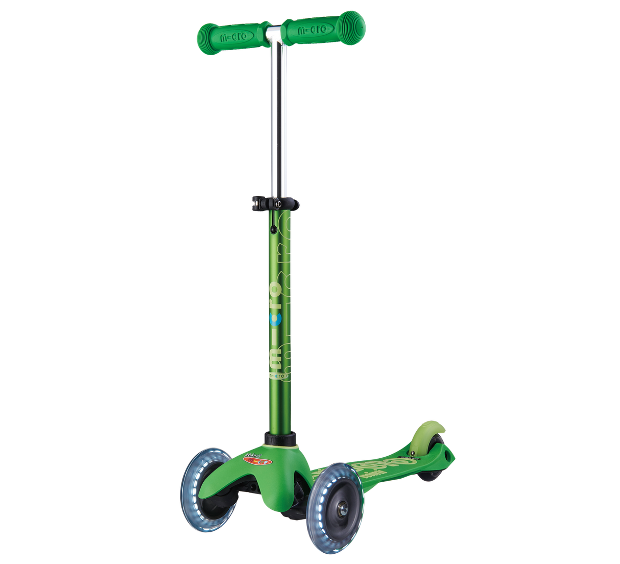 Micro Mini Deluxe Scooter LED Green