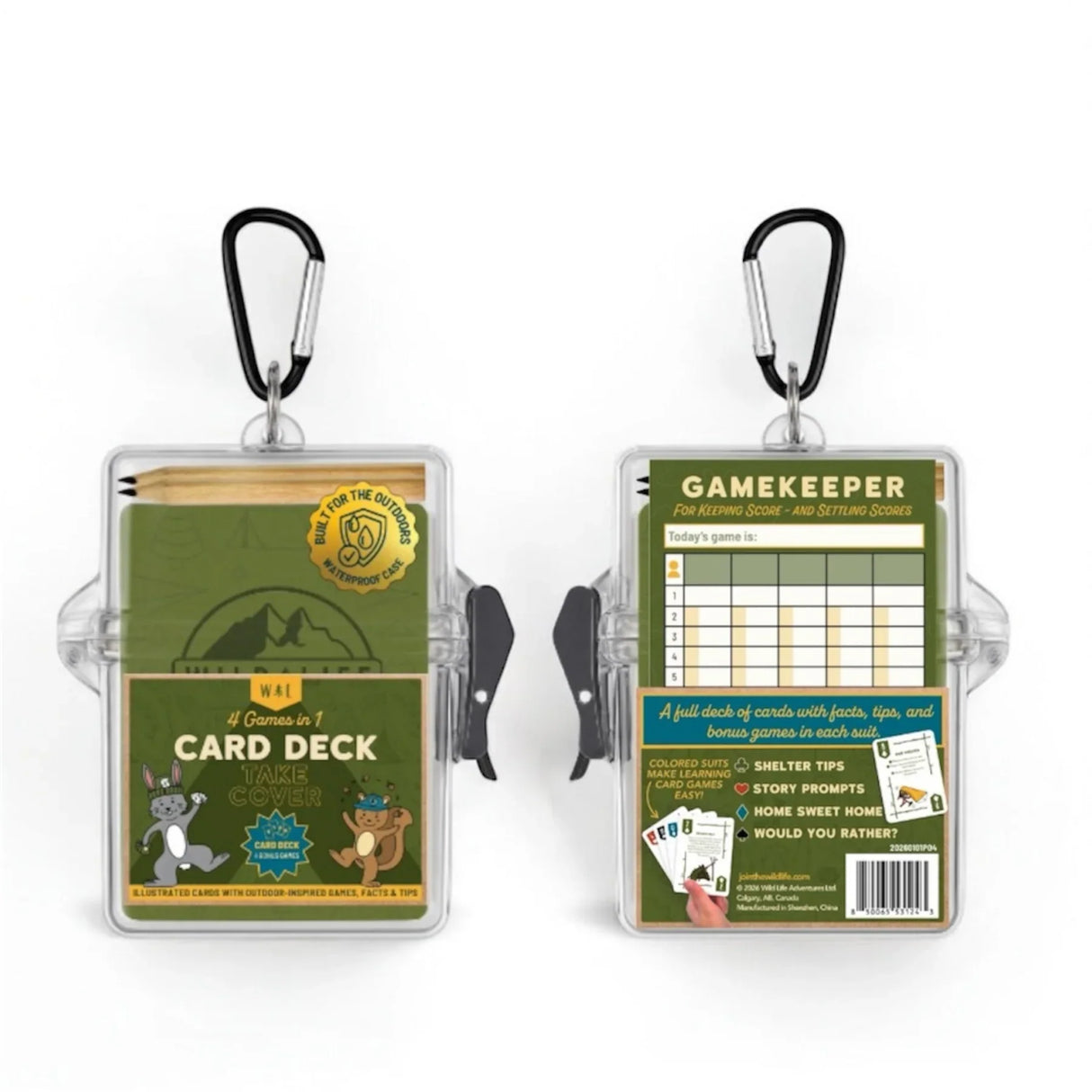 Take Cover Card Deck with 4 Games
