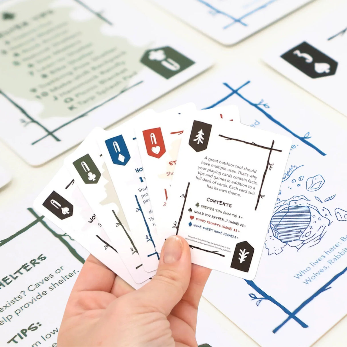 Take Cover Card Deck with 4 Games