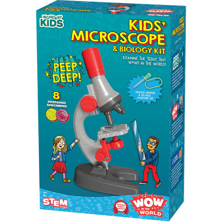 Wow in the World Kids' Microscope and Biology Kit