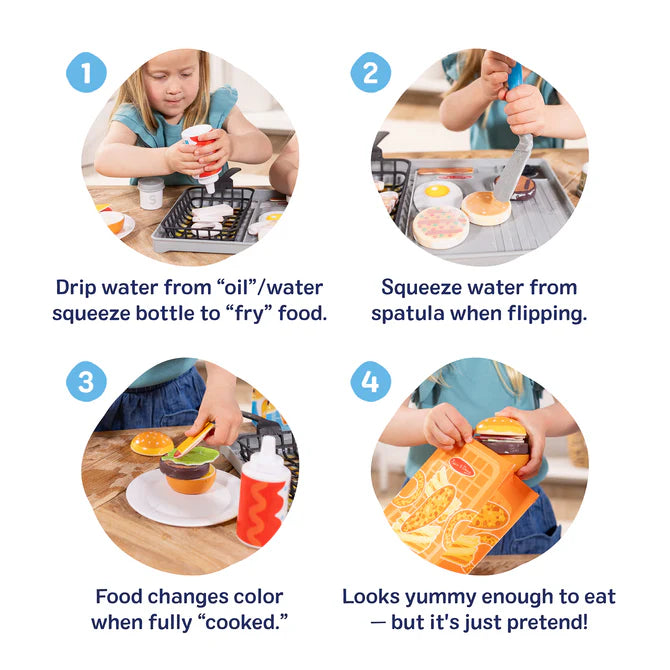 Flip & Fry Grill Play Set Color Reveal Water Wow