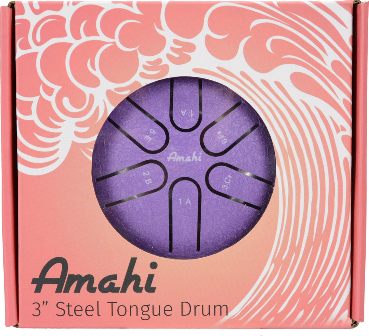 3" Steel Tongue Drum Purple