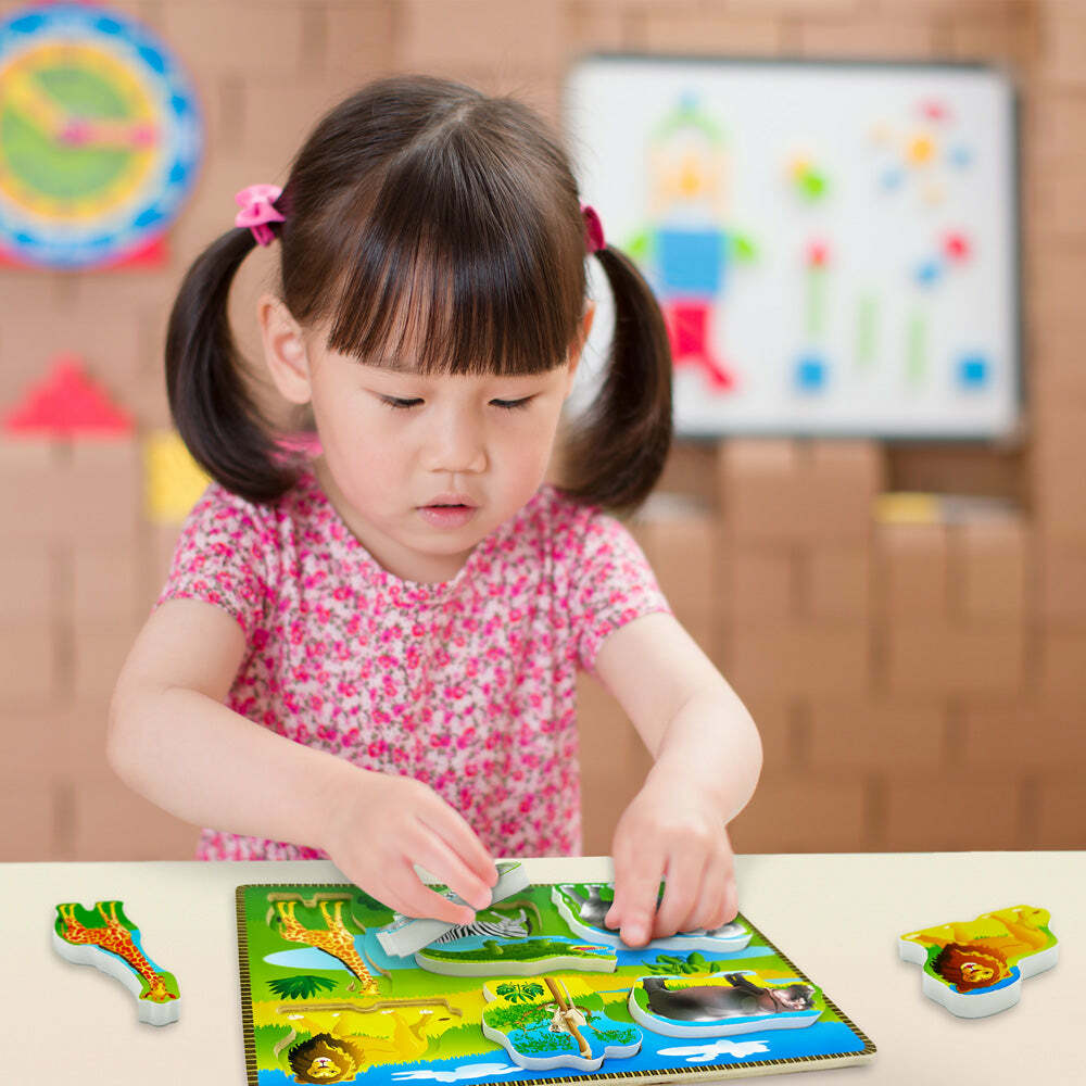 Wooden Puzzle - Jurassic Dinos