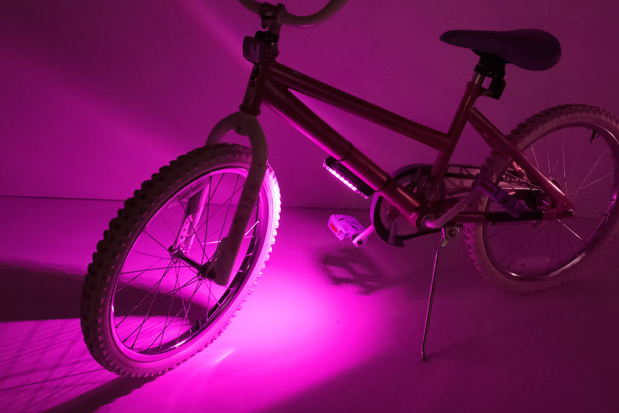 Gobrightz Pink Led Bicycle Light Bar