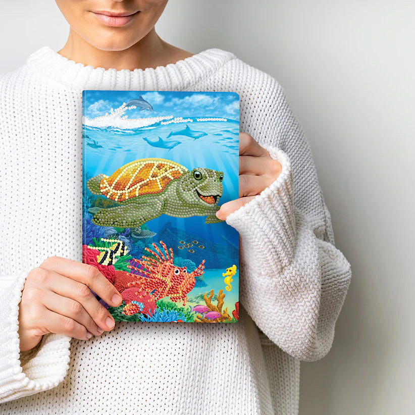 Crystal Art Notebook Kit Underwater Turtle