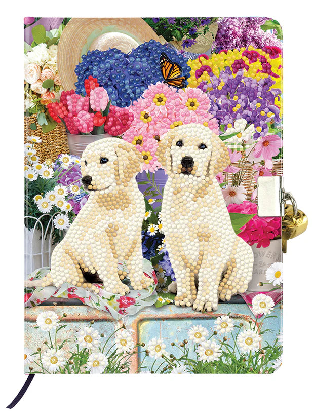 Crystal Art Secret Diary Kit County Pups