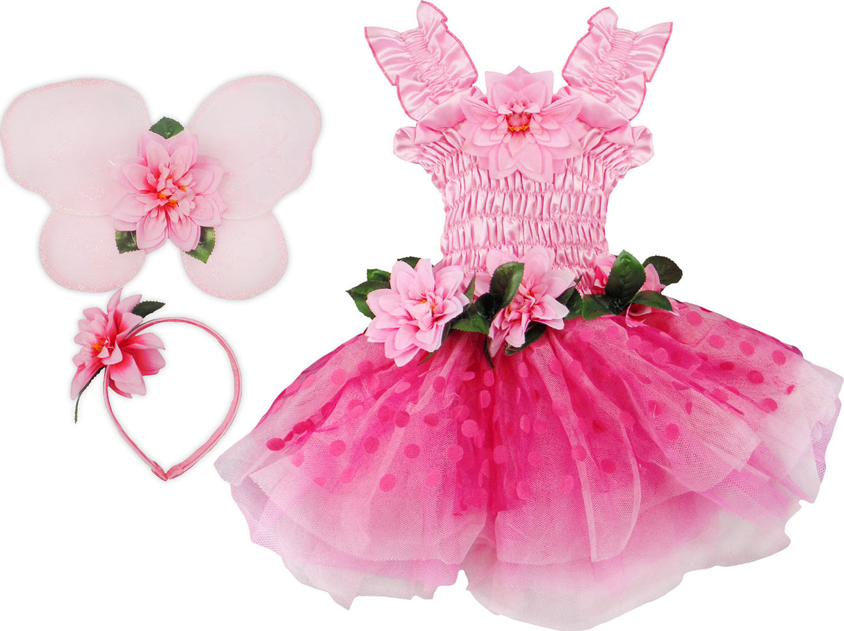 Fairy Blooms Deluxe Pink Dress (Size 5-6)