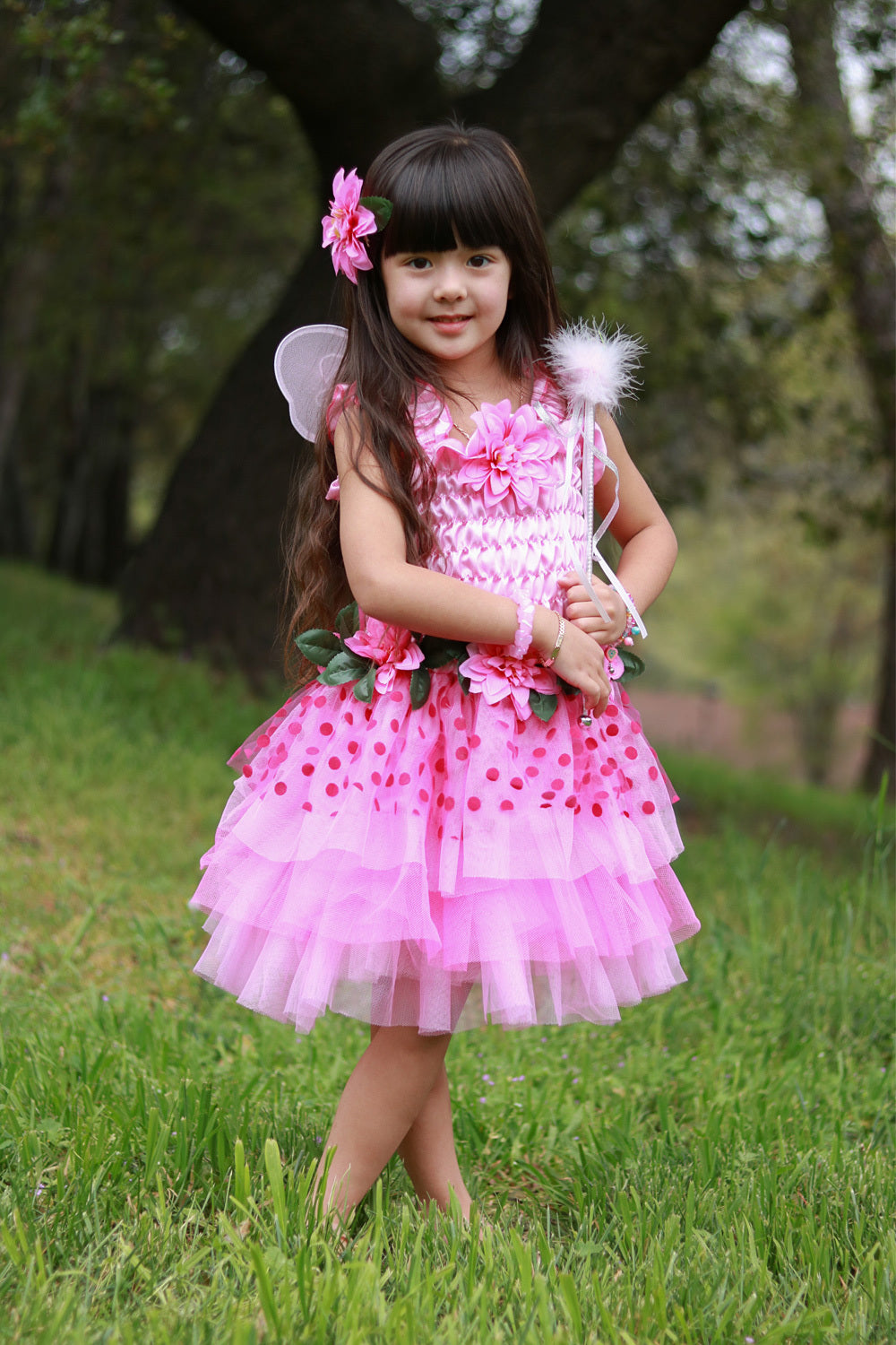 Fairy Blooms Deluxe Pink Dress (Size 5-6)