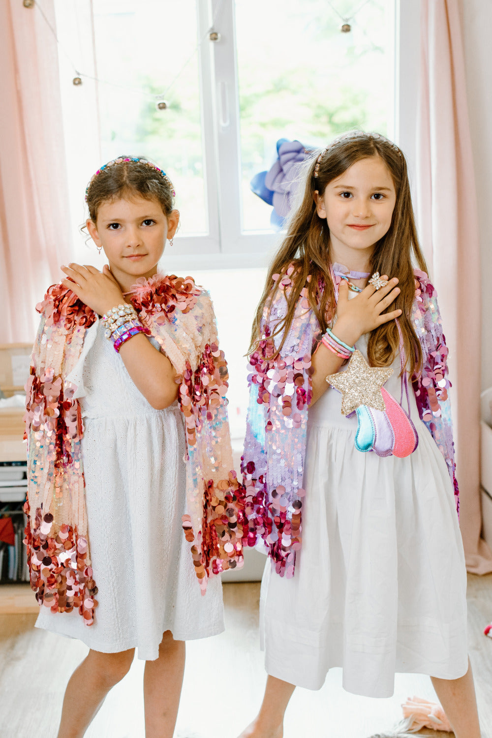 The 5th Avenue Purple Pailette Cape (Size 4-6)