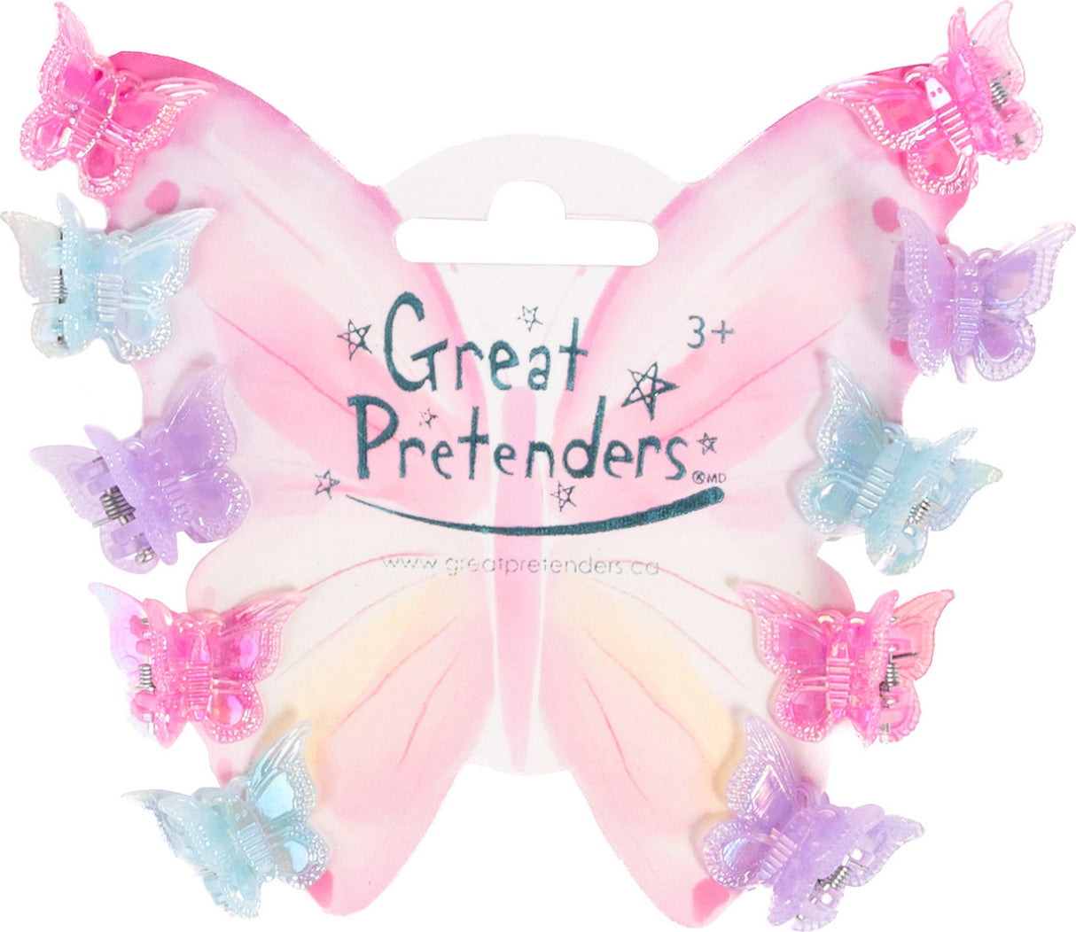 Fancy Flutter Mini Hairclips, 10pc