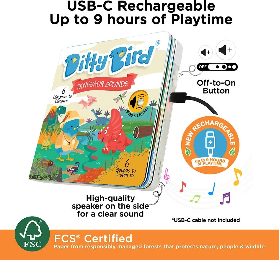 Ditty Bird: Dinosaur Sound Book
