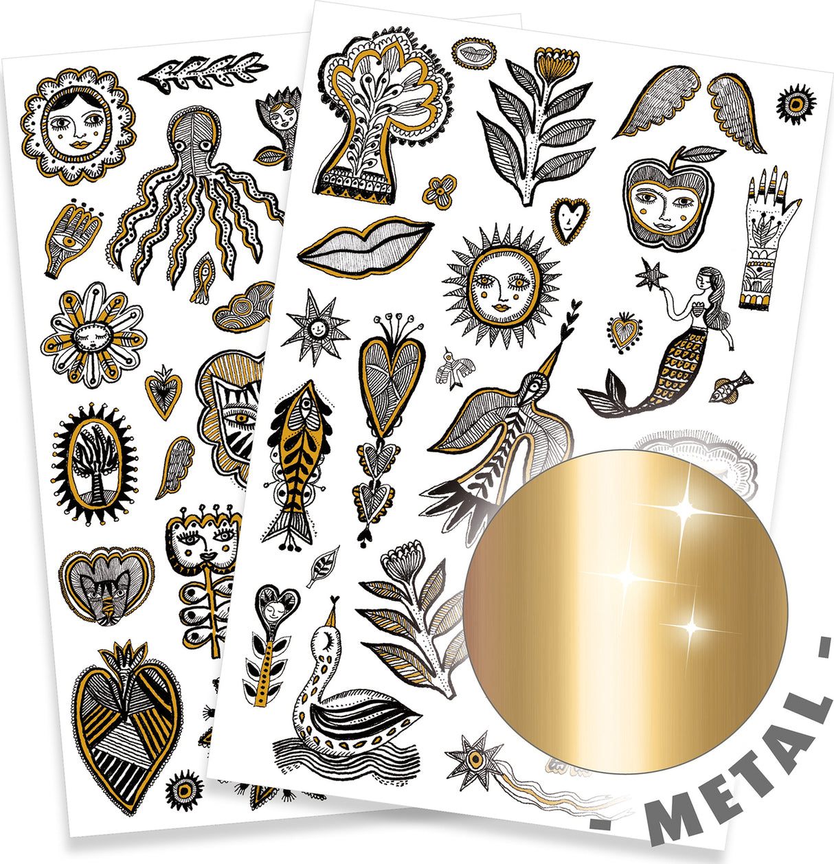 Djeco Golden Chic Temporary Tattoos