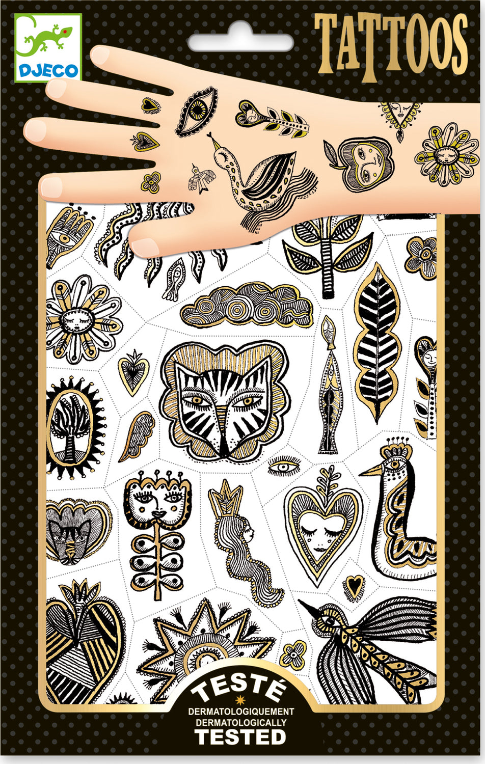 Djeco Golden Chic Temporary Tattoos