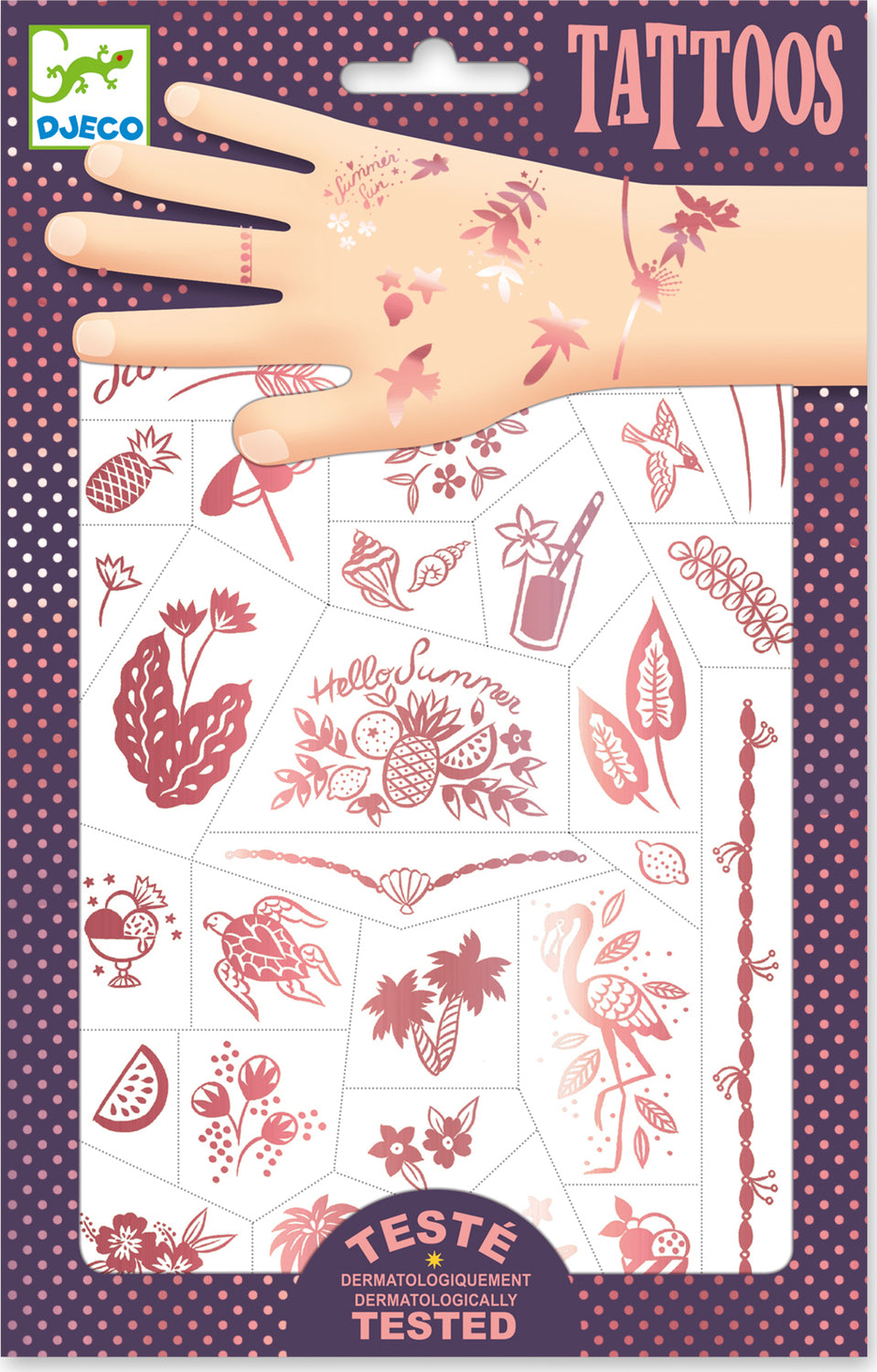 Djeco Hello Summer Temporary Tattoos