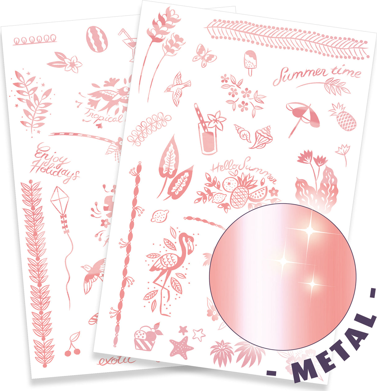 Djeco Hello Summer Temporary Tattoos