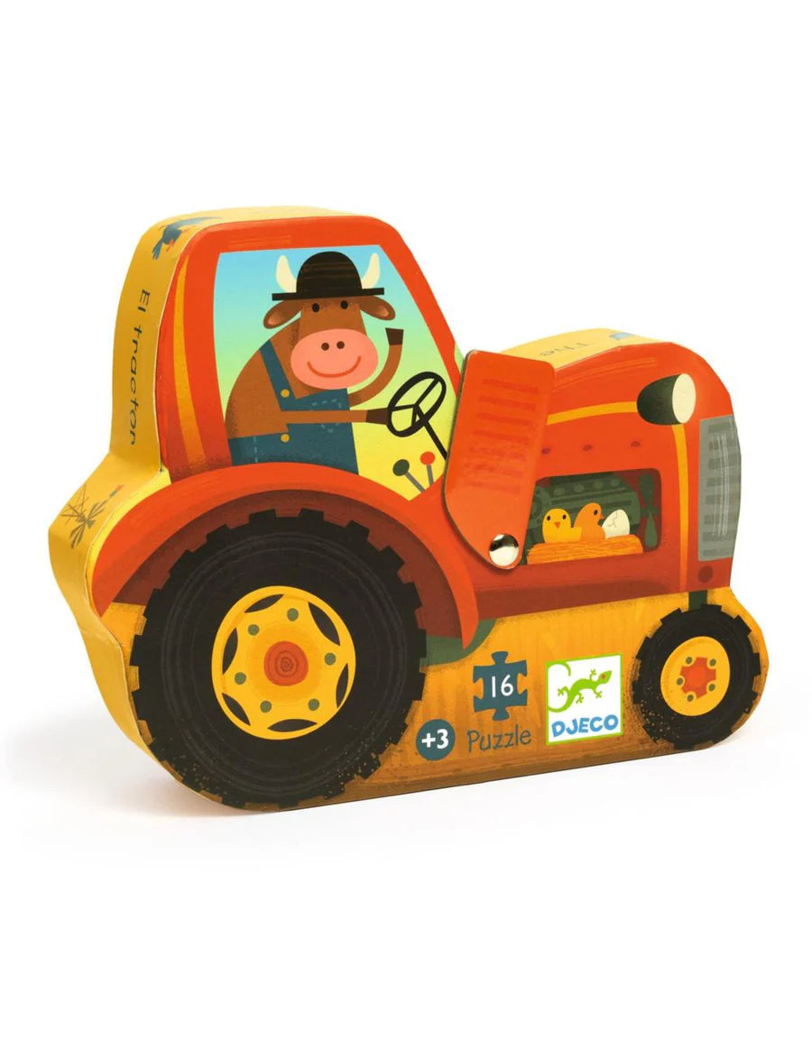 Puzzle 12 Pc Mini Silhouette Tractor