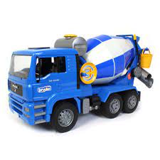 Blue Cement Truck