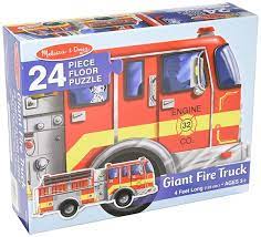 Floor Puzzle 24 pc Giant Fire Truck