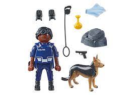Policeman with Dog