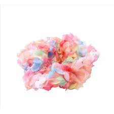 Rainbow Tulle Large Hair Scrunchie