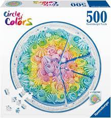 500 pc Rainbow Cake Circle of Colors