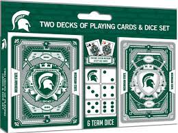 Michigan State Cards & Dice Set