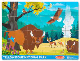 24 pc Yellowstone Wooden Jigsaw