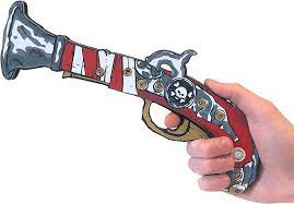 Red Stripe Pirate Pistol
