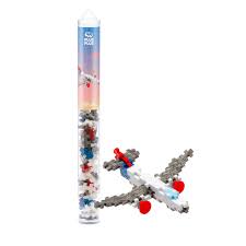 Plus Plus Airplane Tube 70 pc
