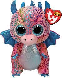 Flint Pink Dragon Beanie Boo