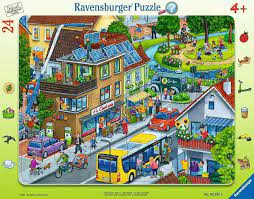 24 pc Our Green City Flat Puzzle
