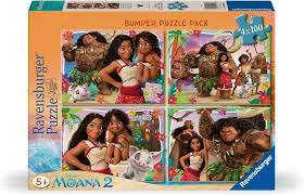 Disney Moana Bumper Pack 4x100pc Puzzles