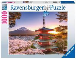 Mount Fuji Cherry Blossom View 1000 Pc Puzzle