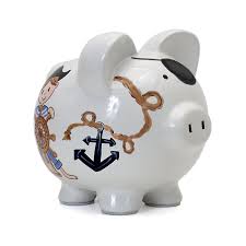 Pirate Pig Piggy Bank