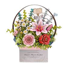 Wooden Flower Basket