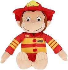 Curious George 15" Plush Fireman