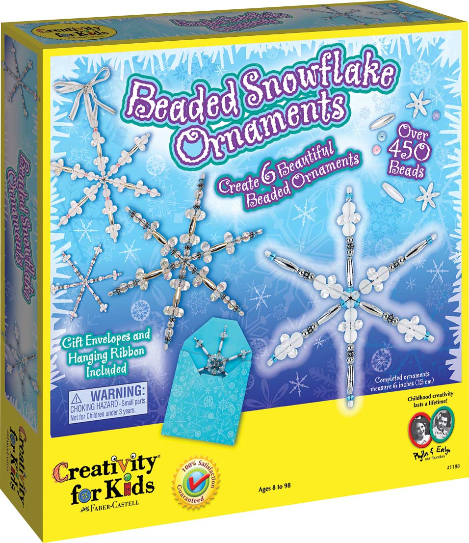 Beaded Snowflake Ornaments