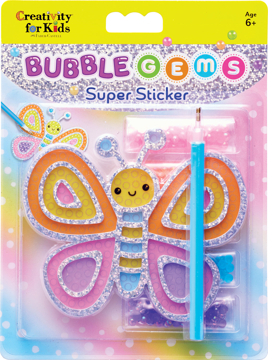 Bubble Gems Super Sticker Butterfly